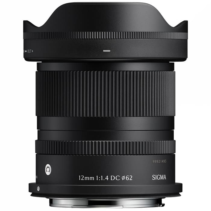 Sigma 12mm f/1.4 DC được thiết kế với cấu trúc quang học tiên tiến