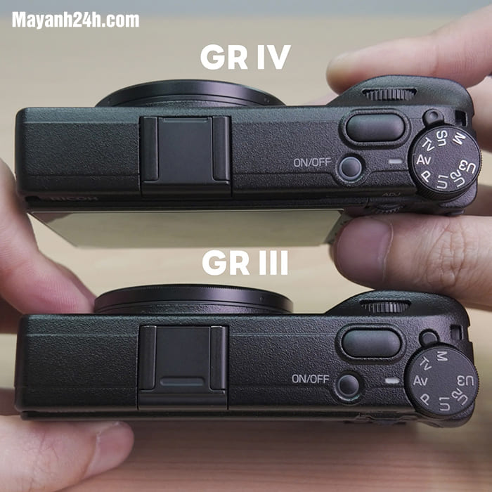 Dù nâng cấp nhiều về hiệu năng, kích thước và trọng lượng của Ricoh GR IV vẫn giữ sự nhỏ gọn