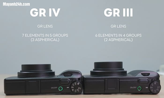 Ricoh GR IV được nâng cấp lên thiết kế 7 thấu kính trong 5 nhóm