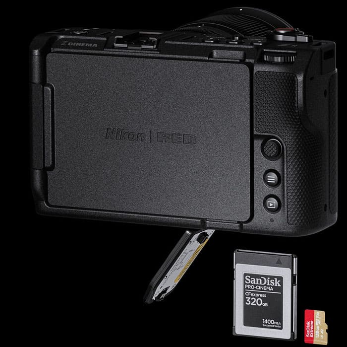 Nikon ZR ghi hình trực tiếp vào thẻ CFexpress Type B và hỗ trợ thêm thẻ microSD cho proxy recording