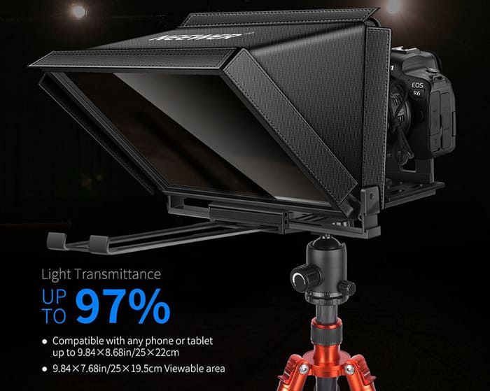 Neewer X12 được trang bị kính quang học beamsplitter phủ lớp chống phản chiếu tiên tiến, cho tỷ lệ truyền sáng lên đến 97%
