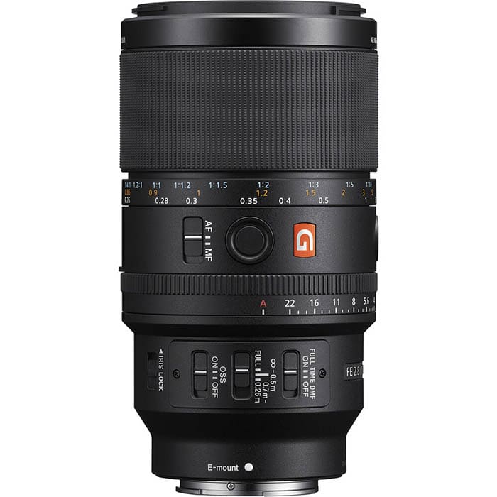 Sony trang bị cho ống kính FE 100mm F2.8 Macro GM OSS ba cơ chế hỗ trợ lấy nét chuyên dụng