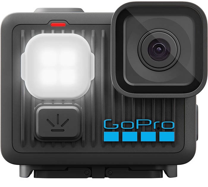 Điểm nổi bật nhất của GoPro LIT HERO chính là đèn chiếu sáng tích hợp ngay trên thân máy