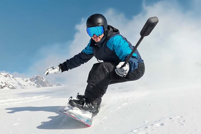 Một trong những tính năng độc quyền làm nên tên tuổi của Insta360 chính là gậy selfie tàng hình