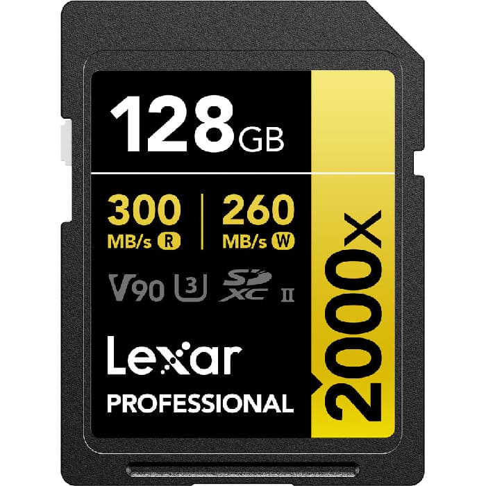 Thẻ nhớ Lexar Professional 2000x 128GB trang bị chuẩn Class 10 / U3 / V90