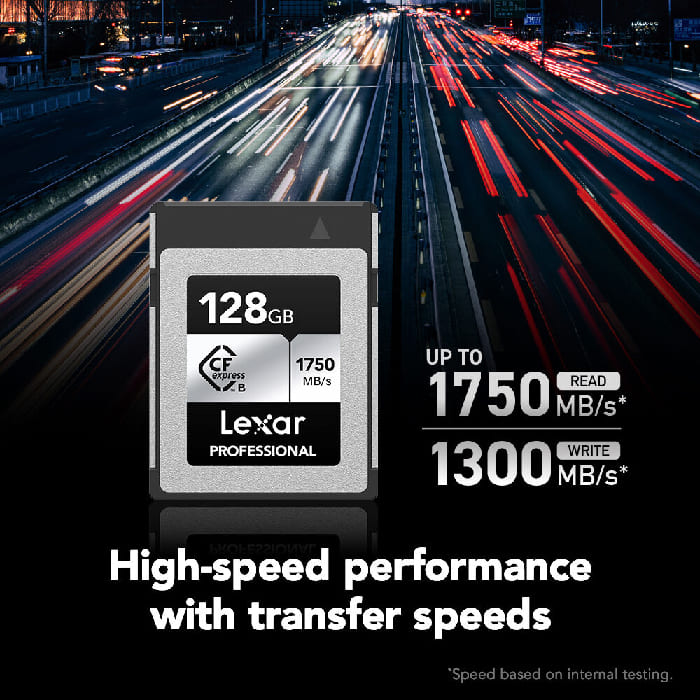  Thẻ nhớ Lexar Professional SILVER CFexpress Type B 128GB mang đến tốc độ truyền tải dữ liệu cực nhanh
