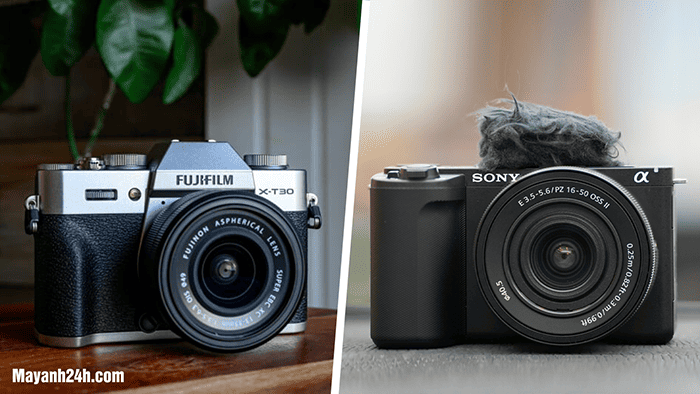 Fujifilm X-T30 III giữ nguyên phong cách thiết kế retro, Sony ZV-E10 II sở hữu thiết kế hiện đại