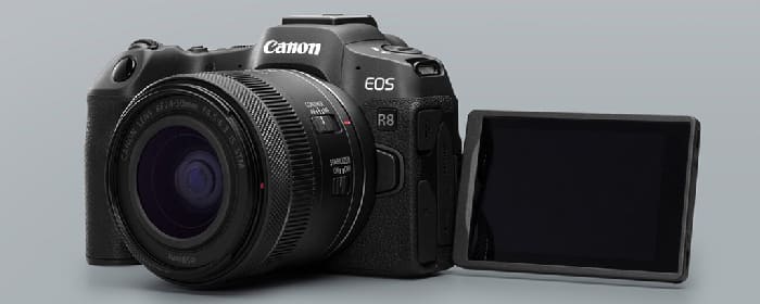 Canon R8 hỗ trợ quay video 4K60 10-bit, 1080/120p, cùng các định dạng HDR-PQ và Canon Log 3