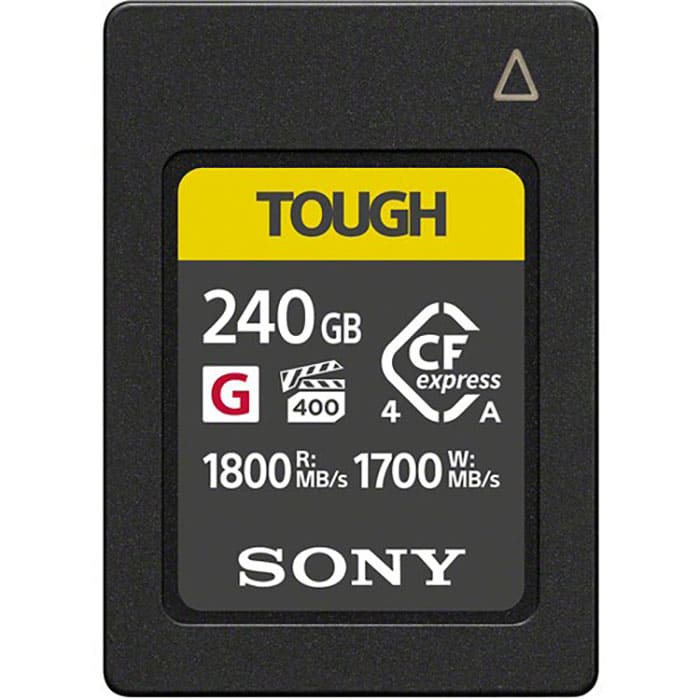 Thẻ nhớ Sony 240Gb CFexpress Type A Tough 1800Mb/s là giải pháp lưu trữ cao cấp