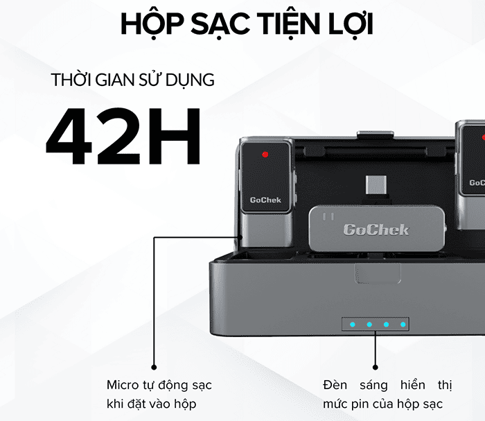 Khi kết hợp cùng hộp sạc đi kèm, tổng thời gian hoạt động có thể đạt tới 42 giờ