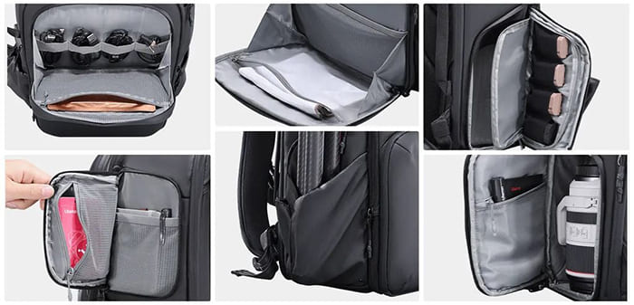 Ulanzi BP10 25L nổi bật với hệ thống ngăn chia được cá nhân hóa hoàn toàn