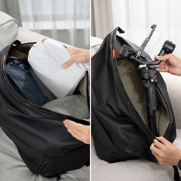 Balo được bố trí nhiều ngăn chứa thông minh nhằm tối ưu khả năng sắp xếp đồ đạc