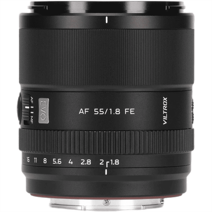 Viltrox AF 55mm F/1.8 EVO được trang bị các nút điều khiển vật lý tiện lợi