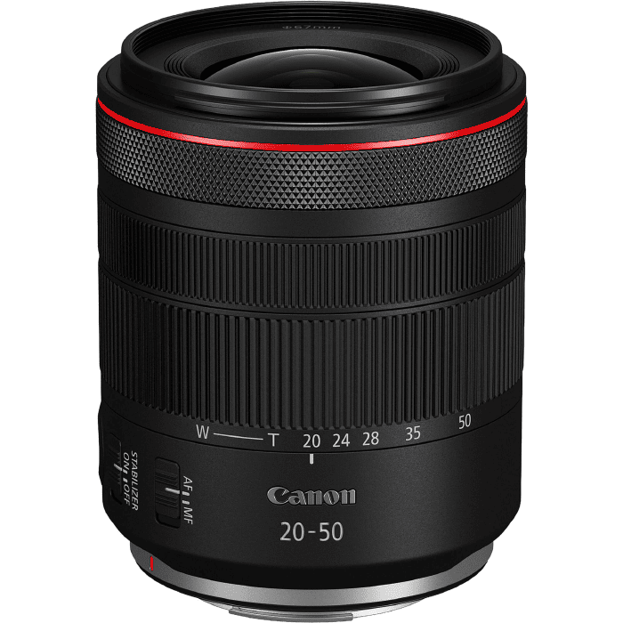 Canon RF 20-50mm F/4 L IS USM PZ được Canon phát triển với định hướng tập trung cho nhu cầu quay video