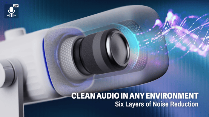 amaran Mic tích hợp hệ thống xử lý tiếng ồn trực tiếp trên micro với nhiều lựa chọn khác nhau