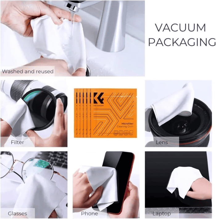 Bộ vệ sinh K&F Concept 23 in 1 khăn lau kích thước 15*15cm