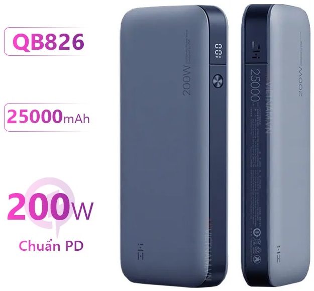 Pin Sạc Dự Phòng Xiaomi ZMI QB826 25000mAh