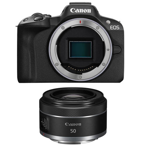 Canon EOS R50 kèm ống kính Canon RF 50mm F1.8 STM chính hãng 
