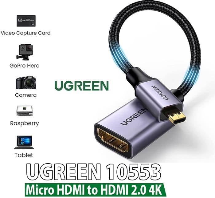 Đầu chuyển Micro HDMI sang HDMI