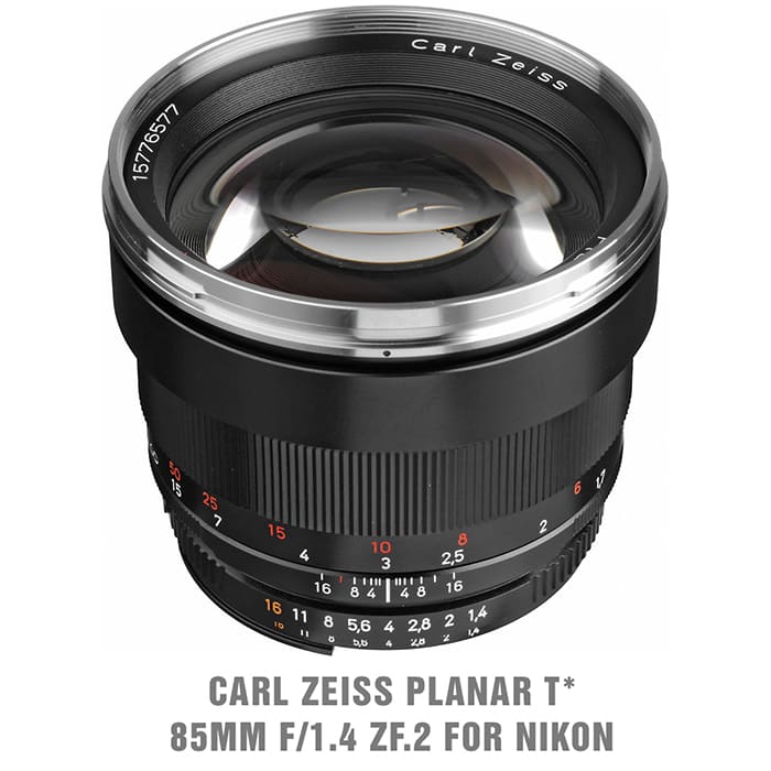 Ống kính Carl Zeiss Planar T* 85mm F/1.4 ZF.2 cho Nikon | Planar T ...