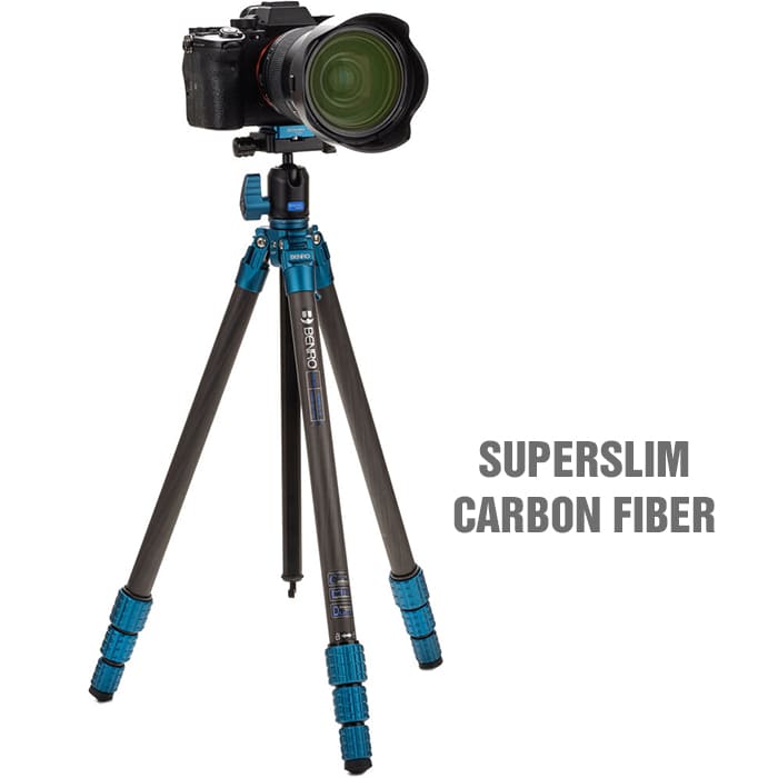 Chân máy Benro SuperSlim Carbon Fiber với Ball Head