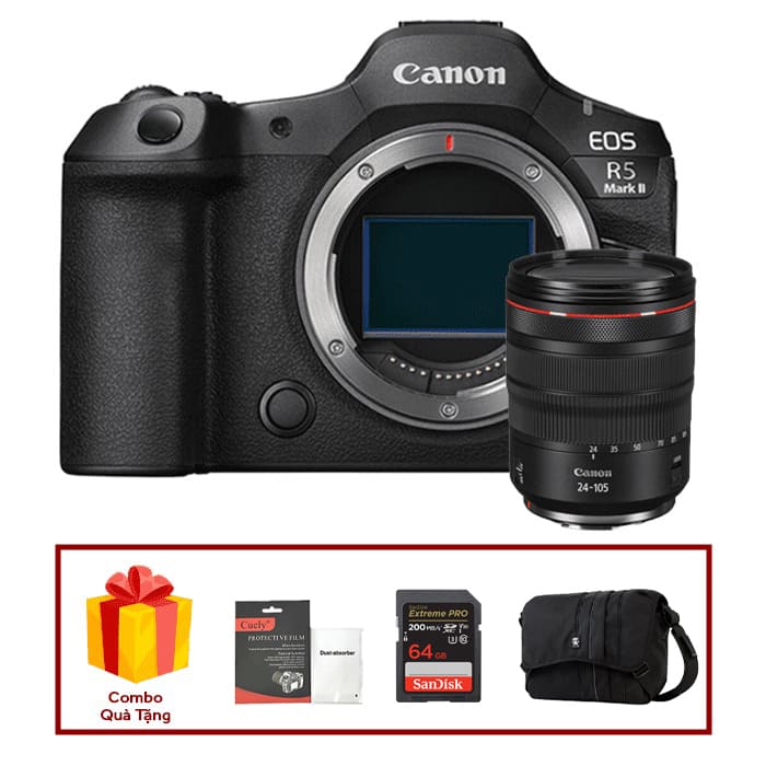 Máy ảnh Canon EOS R5 Mark II Kèm Lens RF 24-105mm F/4L