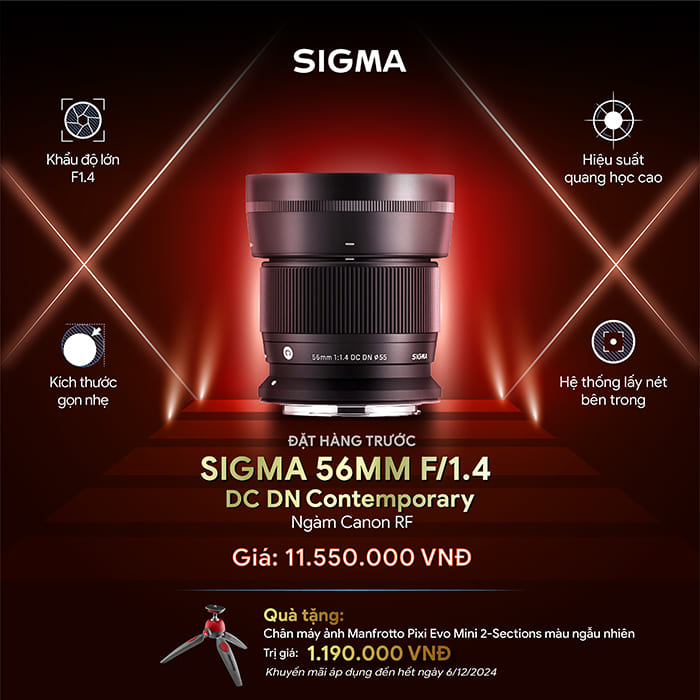 Sigma 56mm f/1.4 DC DN for Canon RF