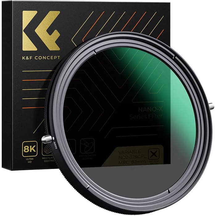 Kính lọc K&F Concept Nano-X Series Filter Variable ND2-32&CPL MRC 82mm