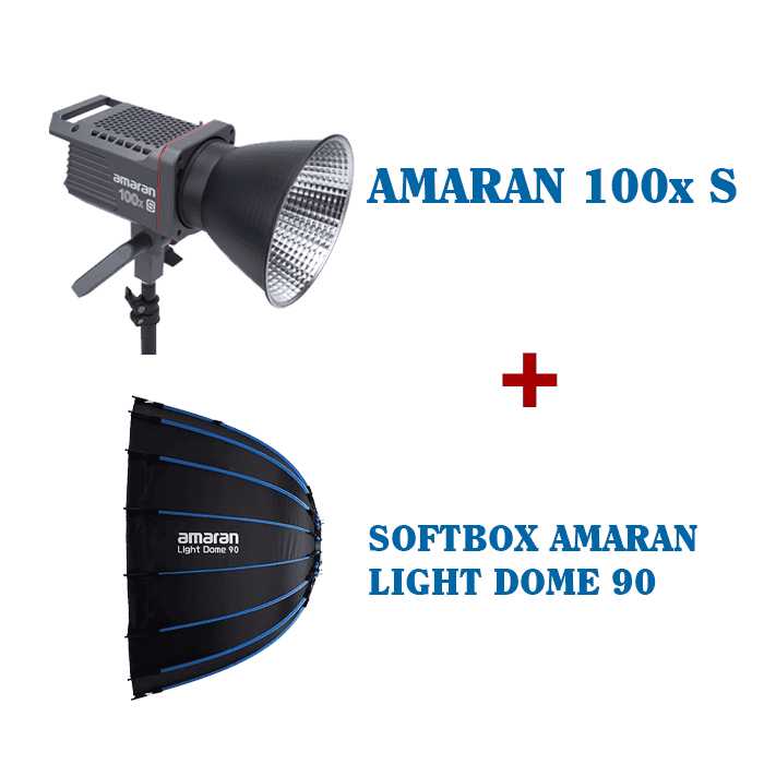 Combo Amaran 100x S + Softbox Amaran Light Dome 90 | amaran 100x S