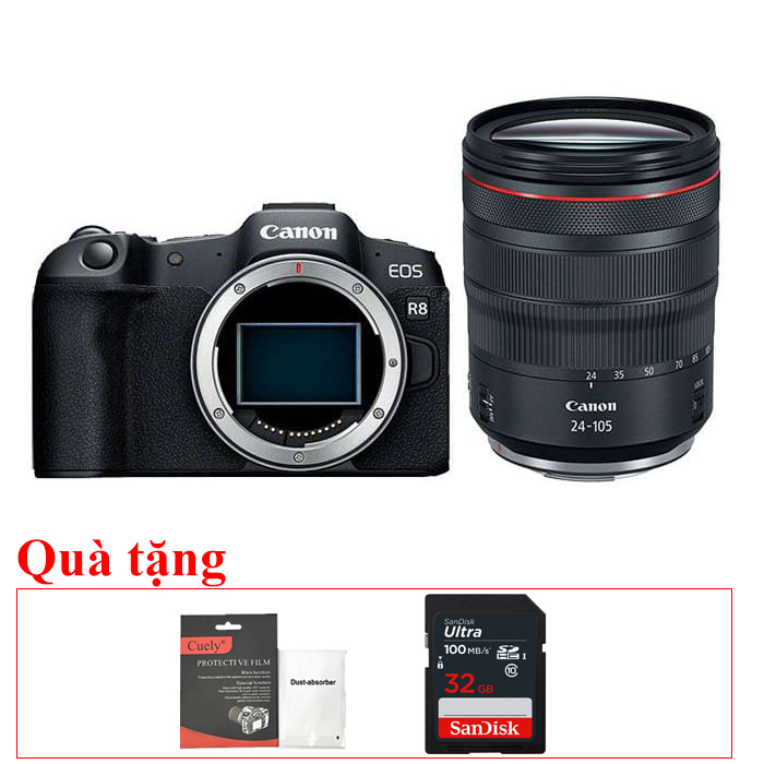 Canon EOS R8 RF 24-105mm F4L, Mới 100% (Chính hãng Canon)