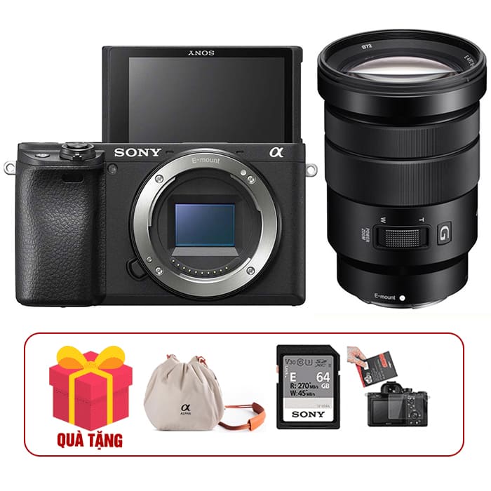 Sony a6400 kèm ống kính Sony 18-105mm F4G OSS