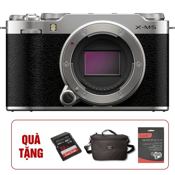 Fujifilm X-M5 (Body) Màu Bạc, Mới 100% (Chính Hãng)