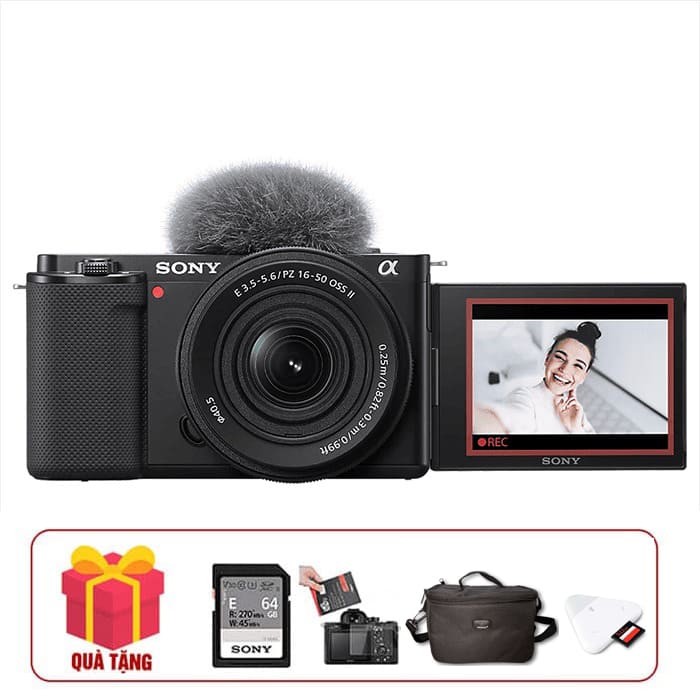 Sony ZV-E10 + Kit 16-50mm f/3.5-5.6 II (Màu Đen) | ZV-E10K Chính hãng, giá tốt