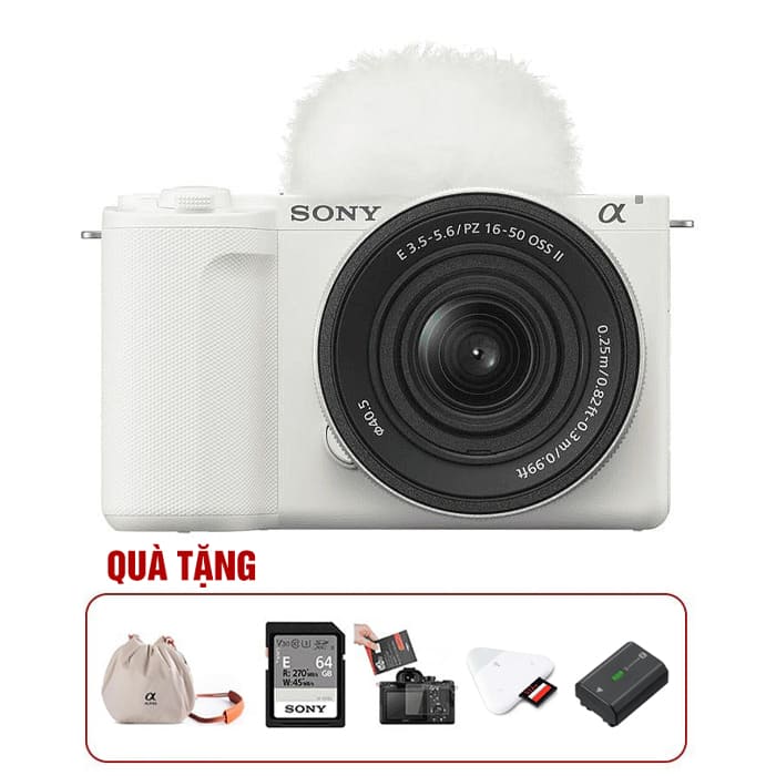 Máy ảnh Sony ZV-E10 Mark II White Kèm Lens 16-50mm | Chính hãng, giá tốt