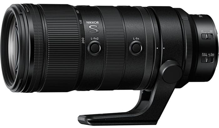 Nikon Z 70-200mm f/2.8 VR S II có thiết kế nhỏ gọn và nhẹ hơn đáng kể so với thế hệ trước