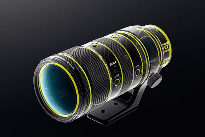 Cấu trúc quang học của Nikon Z 70-200mm f/2.8 VR S II đã được thiết kế lại hoàn toàn để đạt được sự cân bằng tối ưu giữa chất lượng hình ảnh và kích thước gọn nhẹ