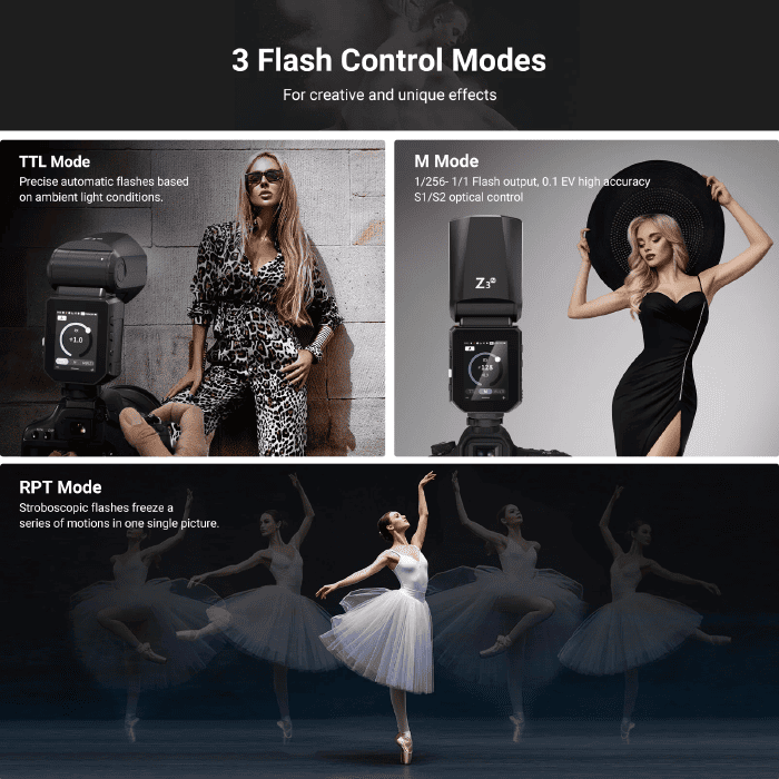 Đèn Flash Neewer Z3R sử dụng pin lithium dung lượng 3000mAh cho phép thực hiện tối đa 500 lần đánh flash ở công suất cao nhất