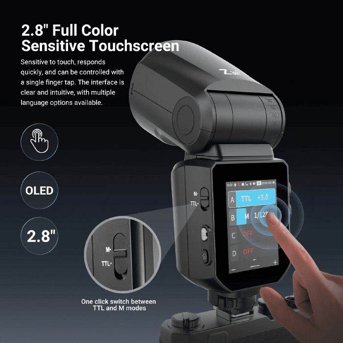 Đèn Flash Neewer Z3R sử dụng pin lithium dung lượng 3000mAh cho phép thực hiện tối đa 500 lần đánh flash ở công suất cao nhất