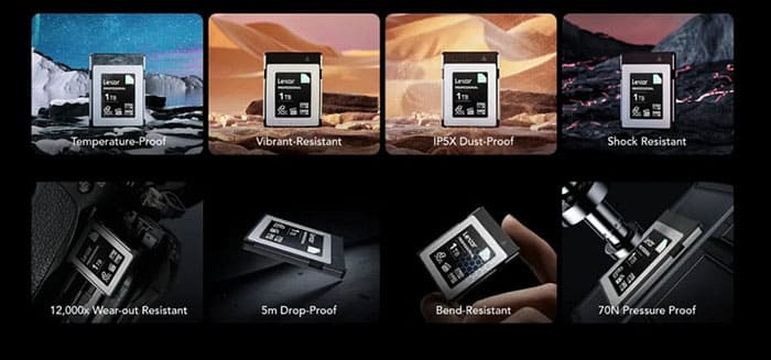 Thẻ nhớ Lexar Professional DIAMOND tự hào tuân thủ nghiêm ngặt tiêu chuẩn VPG-400