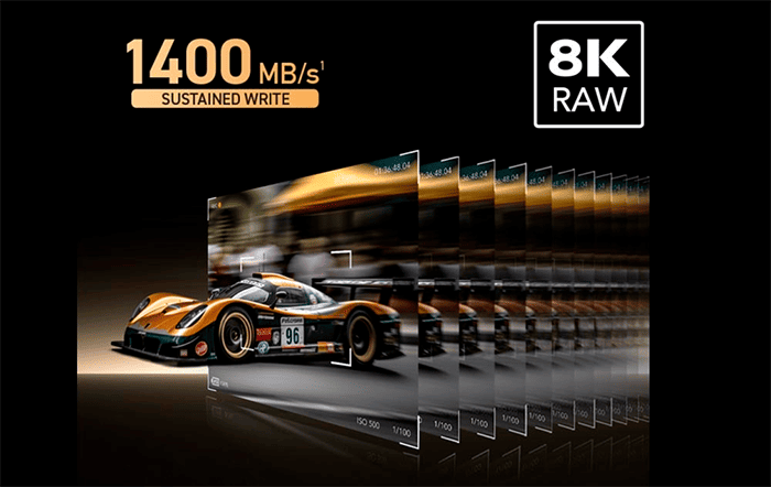 Với Lexar Gold CFexpress 4.0 Type A, các nhà sáng tạo có thể hoàn toàn tập trung vào việc canh chỉnh ánh sáng và góc máy