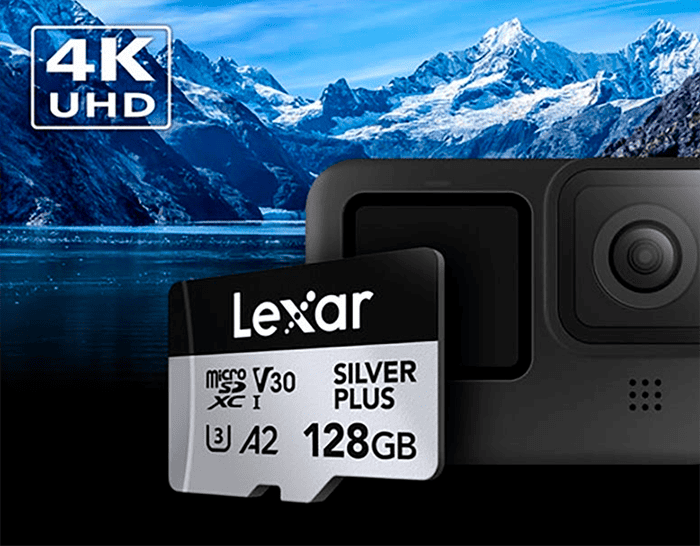 Lexar Silver Plus microSDXC cung cấp một không gian lưu trữ hiệu quả cho các nhu cầu sử dụng hàng ngày cũng như các dự án quay chụp vừa và nhỏ