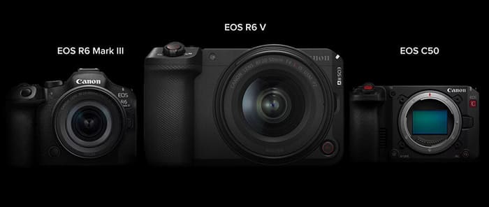 Canon EOS R6 V sở hữu thiết kế hiện đại với trọng tâm tối ưu cho video creator