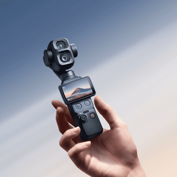 Pocket 4P mạnh ở khả năng theo dõi từ xa nhờ zoom 12x kết hợp hệ thống camera kép