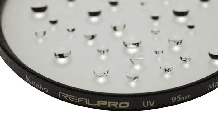 Filter Kenko REALPRO UV 95mm được trang bị lớp phủ ASC thế hệ mới giúp hạn chế bám nước