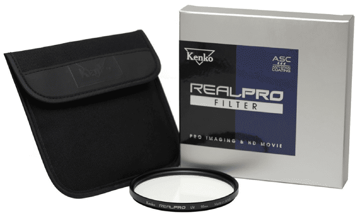 Filter Kenko REALPRO UV 95mm sở hữu gọng nhôm đen mờ với thiết kế siêu mỏng