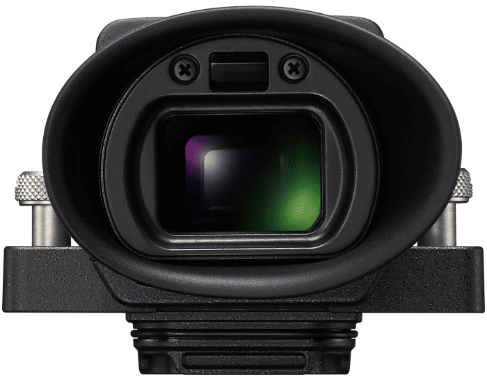 Sony DVF-EL1 được thiết kế dành riêng cho máy quay Sony FX5 và kết nối thông qua cổng Proprietary Camera Input