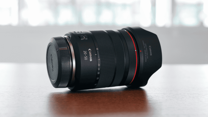 Canon RF 20-50mm F/4L IS USM PZ là ống kính zoom full-frame dành cho hệ máy Canon RF
