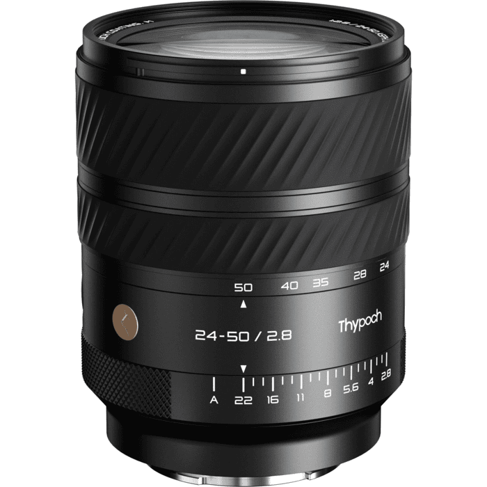 Thypoch Voyager 24-50mm f/2.8 sở hữu kích thước 73,6 * 92,8mm và trọng lượng 432 Gram