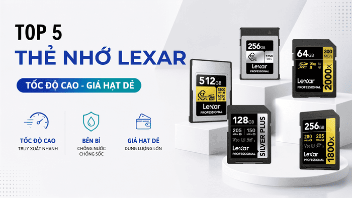 Việc lựa chọn thẻ nhớ không chỉ dựa vào tốc độ đọc cao nhất mà còn cần dựa trên chuẩn thẻ mà máy ảnh hoặc máy quay hỗ trợ