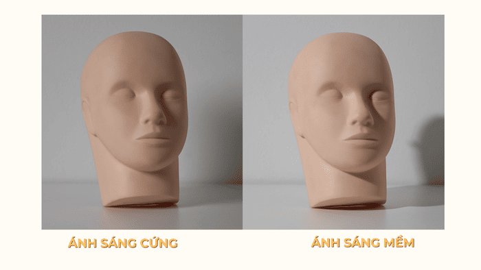 Chất lượng ánh sáng không chỉ phụ thuộc vào bản thân nguồn sáng mà còn liên quan đến kích thước nguồn sáng và khoảng cách giữa nguồn sáng với chủ thể